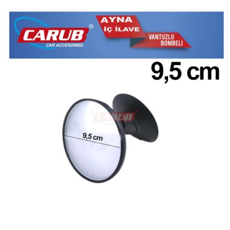 AYNA MERCEK VANTUZLU YUVARLAK BÜYÜK 9,5CM OPTİCAL 0221168 CARUB