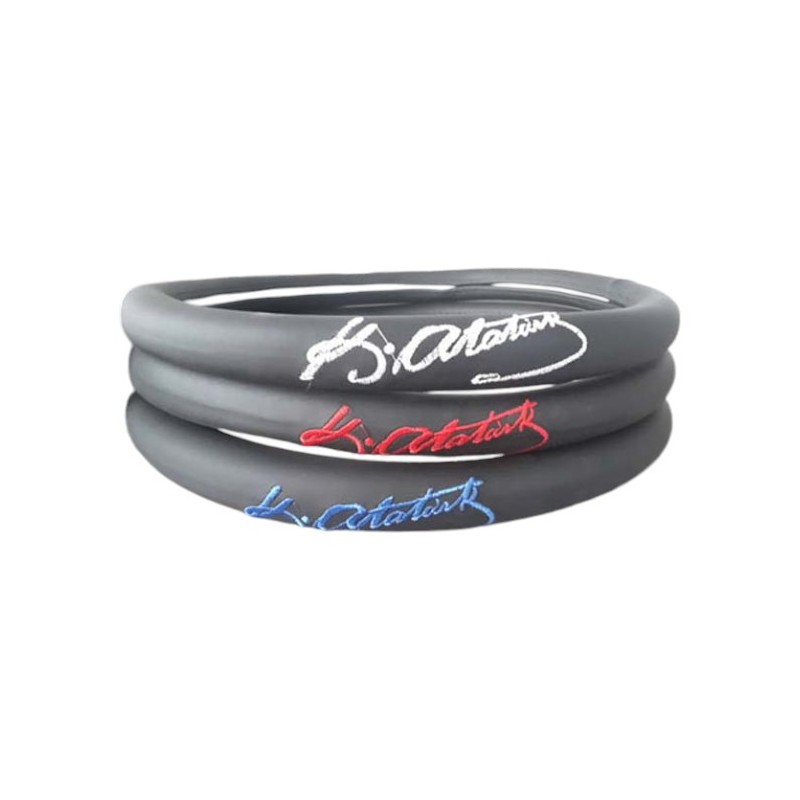 DİREKSİYON KILIFI 38CM LÜX NAKIŞLI K.ATATÜRK İMZA MAVİ 0408008 KGN