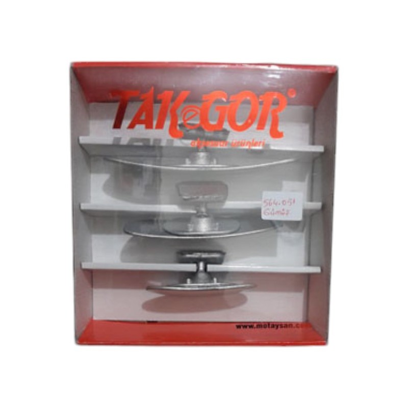 AYNA İÇ DİKİZ SET O-VA SET 3 GÜMÜŞ YALDIZLI TAKGÖR 564 051 564-051 MOT