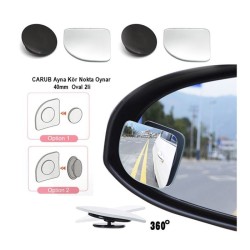 AYNA KÖR NOKTA YAPIŞTIRMA OYNAR 40MM OVAL 2Lİ 0221236 CARUB