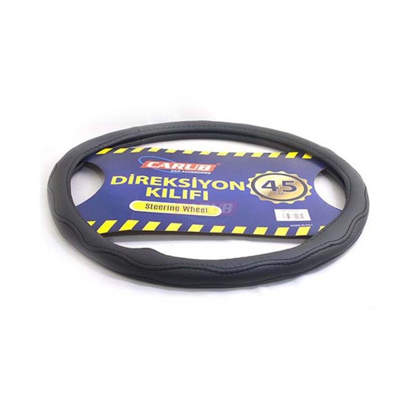 DİREKSİYON KILIFI 45CM FOSFORLU SADE SİYAH 1830261 CARUB