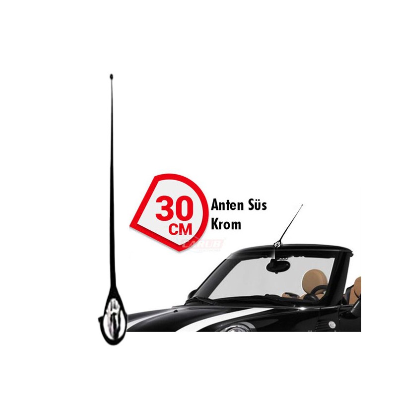 ANTEN SÜS KOBRA TİP NİKELAJLI 30CM 0040932 CARUB