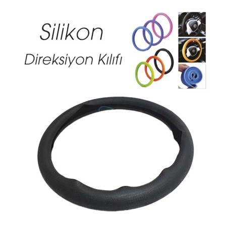 DİREKSİYON KILIFI 38CM SİLİKONLU SİYAH 1832060 CARUB