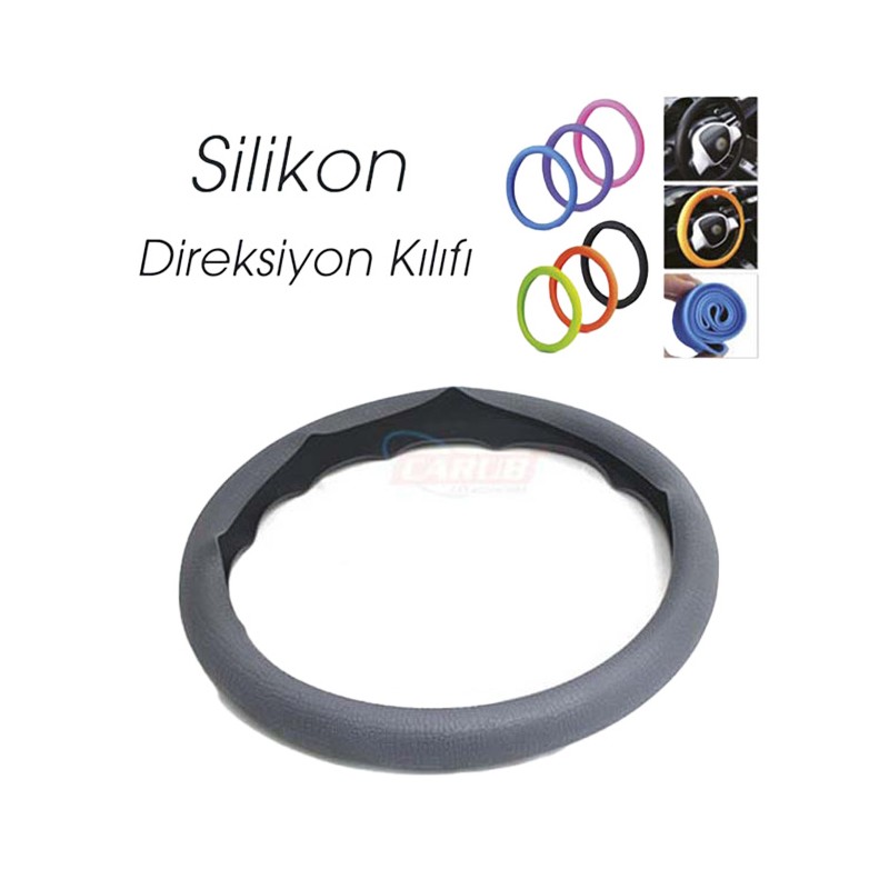 DİREKSİYON KILIFI 38CM SİLİKONLU GRİ 1832061 CARUB