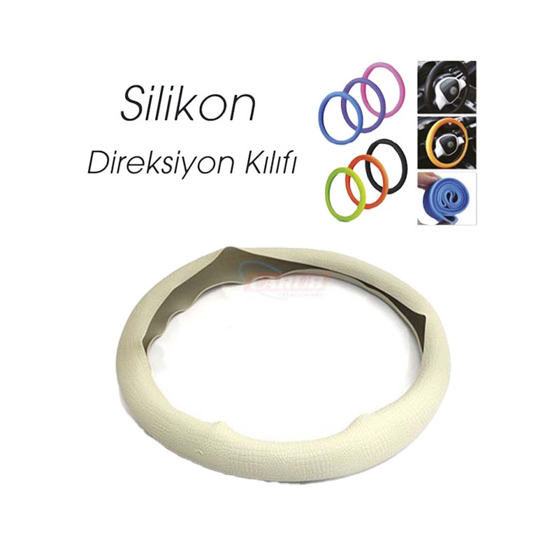 DİREKSİYON KILIFI 38CM SİLİKONLU BEJ 1832063 CARUB