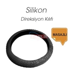 DİREKSİYON KILIFI 38CM SİLİKONLU MASAJLI SİYAH 1832066 CARUB