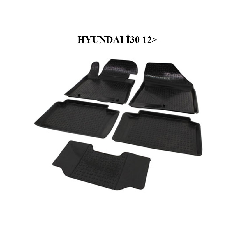 PASPAS 4D KAUÇUK ORJİNAL MODEL HYUNDAI İ30 2012 SONRASI SİYAH İTİBAR 9