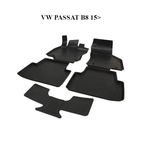 PASPAS 4D KAUÇUK ORJİNAL MODEL VW PASSAT B8 15 SONRASI SİYAH İTİBAR 91