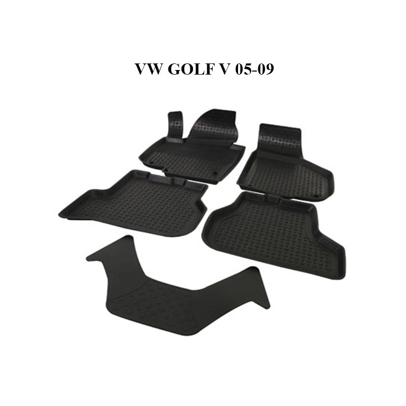 PASPAS 4D KAUÇUK ORJİNAL MODEL VW GOLF 5 2005 2009 SİYAH 9110-001 İTİB