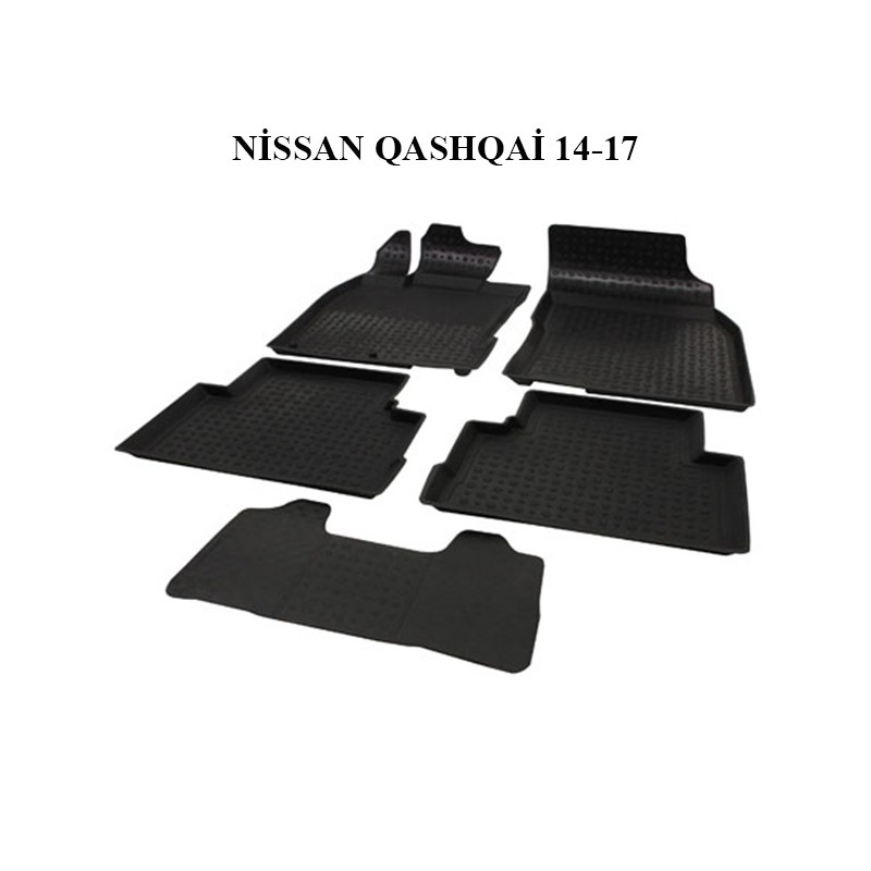 PASPAS 4D KAUÇUK ORJİNAL MODEL NISSAN QASHQAİ 14 17 SİYAH 9101-001 İTİ
