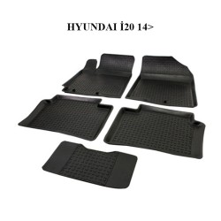 PASPAS 4D KAUÇUK ORJİNAL MODEL HYUNDAI İ20 2014 SONRASI SİYAH İTİBAR 9