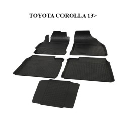 PASPAS 4D KAUÇUK ORJİNAL MODEL TOYOTA COROLLA 2013 SONRASI SİYAH 9104-