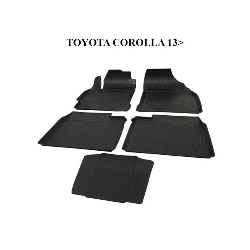 PASPAS 4D KAUÇUK ORJİNAL MODEL TOYOTA COROLLA 2013 SONRASI SİYAH 9104-
