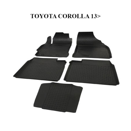 PASPAS 4D KAUÇUK ORJİNAL MODEL TOYOTA COROLLA 2013 SONRASI SİYAH 9104-