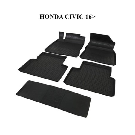 PASPAS 4D KAUÇUK ORJİNAL MODEL HONDA CİVİC 2016 SONRASI SİYAH İTİBAR 9
