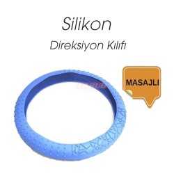 DİREKSİYON KILIFI 38CM SİLİKONLU MASAJLI MAVİ 1832069 CARUB