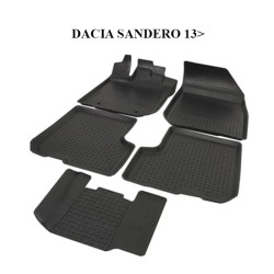 PASPAS 4D KAUÇUK ORJİNAL MODEL DACIA SANDERO 2 2013 SONRASI SİYAH 9141