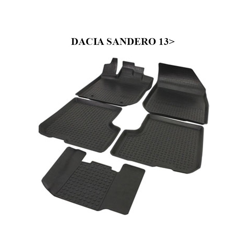 PASPAS 4D KAUÇUK ORJİNAL MODEL DACIA SANDERO 2 2013 SONRASI SİYAH 9141