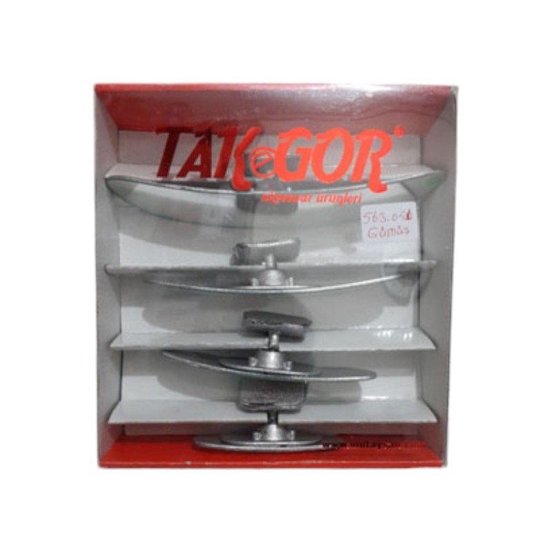 AYNA İÇ DİKİZ SET O-VA SET 4 GÜMÜŞ YALDIZLI TAKGÖR 563 051 563-051 MOT