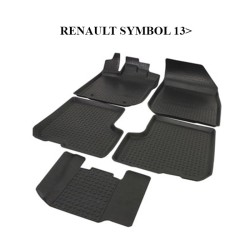 PASPAS 4D KAUÇUK ORJİNAL MODEL RENAULT SYMBOL 3 2013 SONRASI SİYAH 914