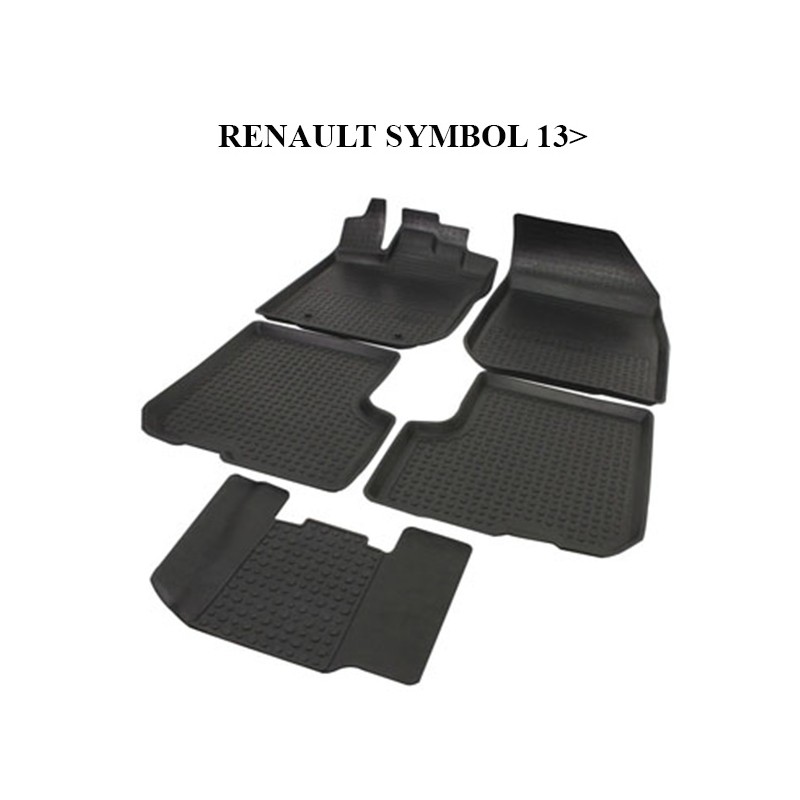 PASPAS 4D KAUÇUK ORJİNAL MODEL RENAULT SYMBOL 3 2013 SONRASI SİYAH 914