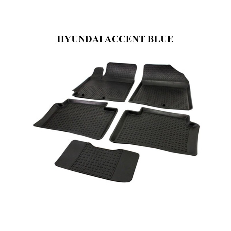 PASPAS 4D KAUÇUK ORJİNAL MODEL HYUNDAI ACCENT BLUE SİYAH 9148-001 İTİB
