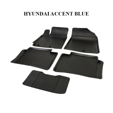 PASPAS 4D KAUÇUK ORJİNAL MODEL HYUNDAI ACCENT BLUE SİYAH 9148-001 İTİB