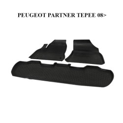 PASPAS 4D KAUÇUK ORJİNAL MODEL PARTNER TEPEE 2008 SONRASI SİYAH 9134-0