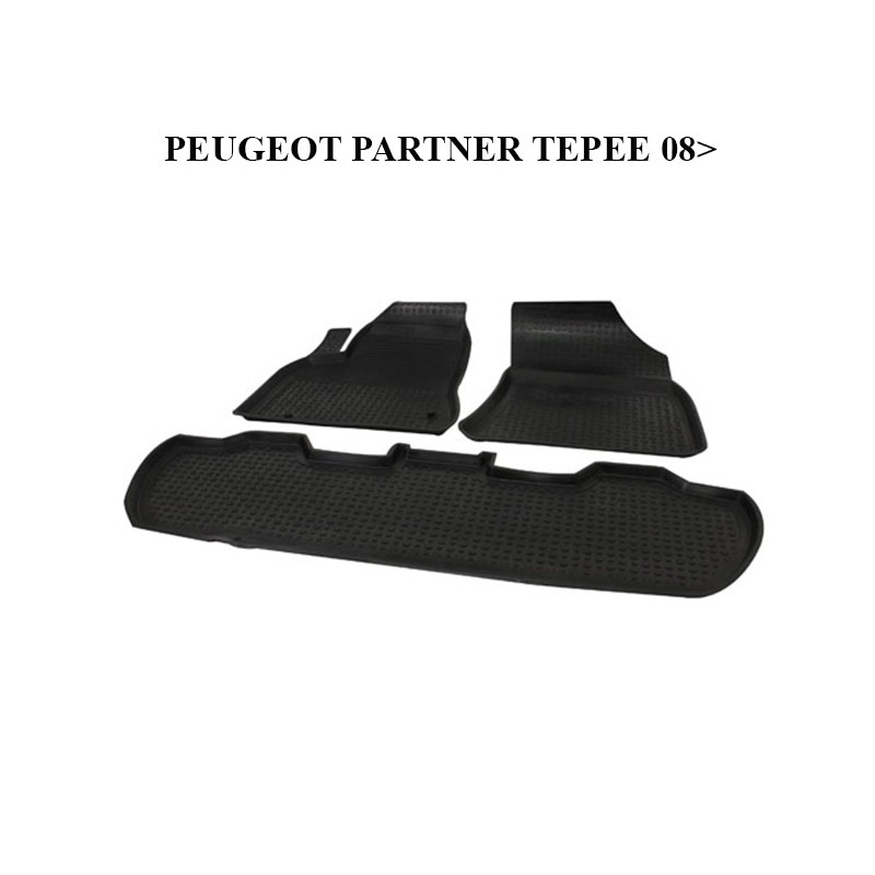 PASPAS 4D KAUÇUK ORJİNAL MODEL PARTNER TEPEE 2008 SONRASI SİYAH 9134-0