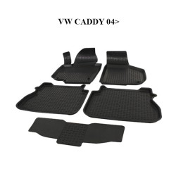 PASPAS 4D KAUÇUK ORJİNAL MODEL VW CADDY 2004 SONRASI SİYAH İTİBAR 9129
