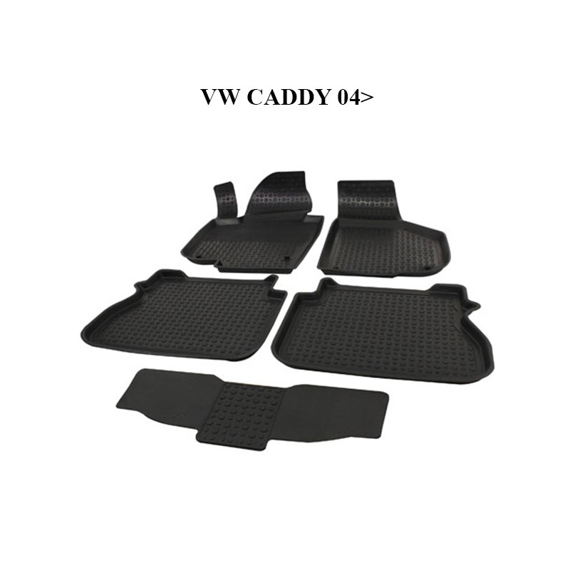 PASPAS 4D KAUÇUK ORJİNAL MODEL VW CADDY 2004 SONRASI SİYAH İTİBAR 9129