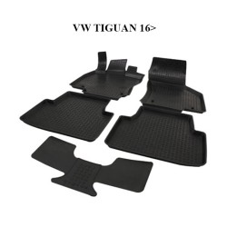 PASPAS 4D KAUÇUK ORJİNAL MODEL VW TİGUAN 2016 SONRASI SİYAH İTİBAR 912