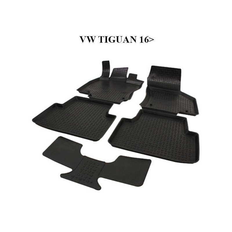 PASPAS 4D KAUÇUK ORJİNAL MODEL VW TİGUAN 2016 SONRASI SİYAH İTİBAR 912