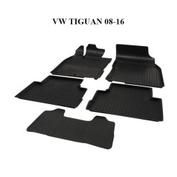 PASPAS 4D KAUÇUK ORJİNAL MODEL VW TİGUAN 08 16 SİYAH İTİBAR 9159-001 İ