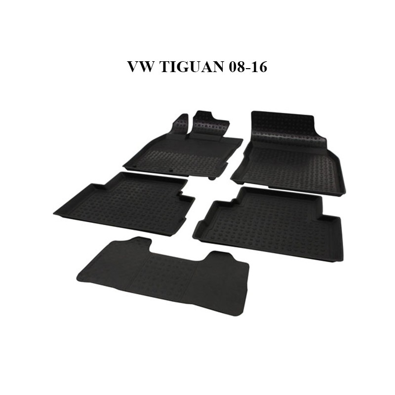 PASPAS 4D KAUÇUK ORJİNAL MODEL VW TİGUAN 08 16 SİYAH İTİBAR 9159-001 İ