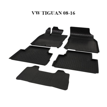 PASPAS 4D KAUÇUK ORJİNAL MODEL VW TİGUAN 08 16 SİYAH İTİBAR 9159-001 İ