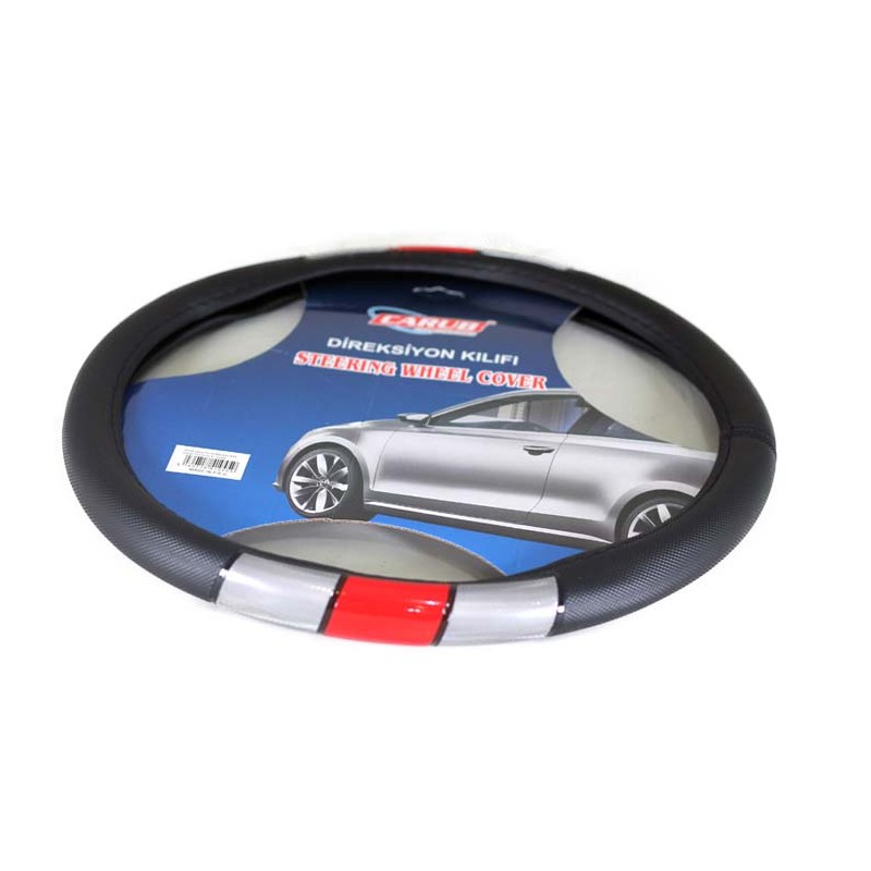 DİREKSİYON KILIFI 42CM FOSFORLU KIRMIZI GRİ 1841351 CARUB