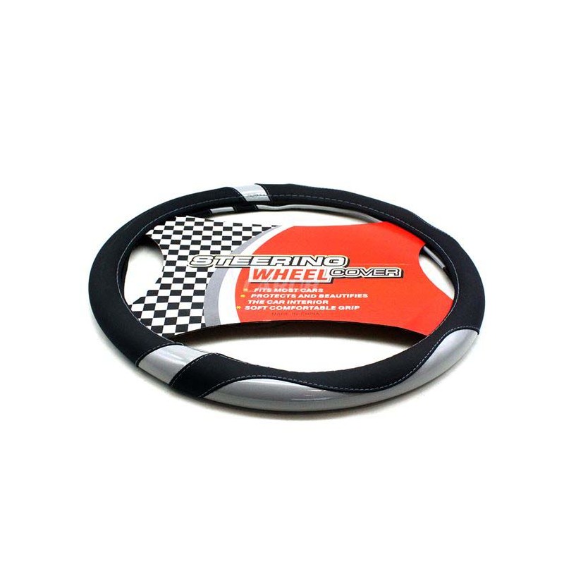DİREKSİYON KILIFI 42CM SİYAH GRİ 1841341 CARUB