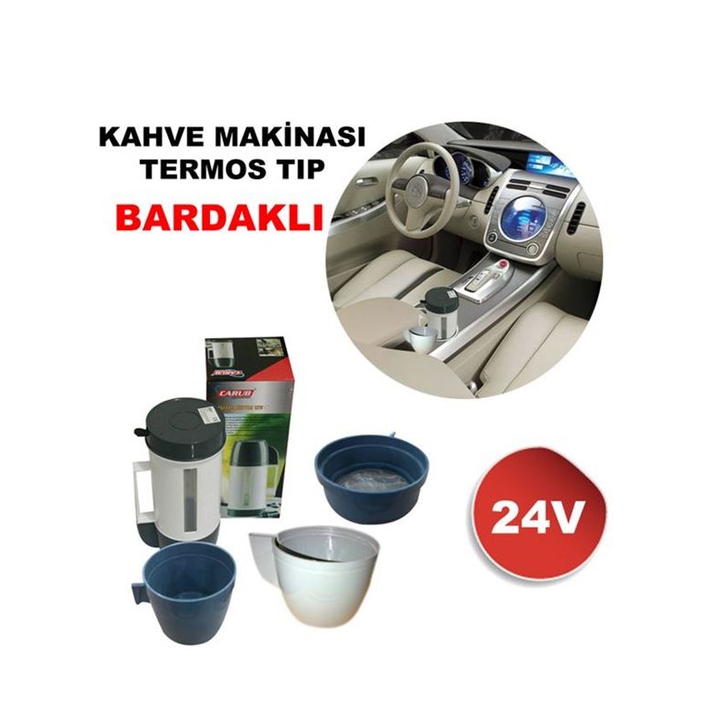 KAHVE MAKİNESİ TERMOS TİP 2910103 BARDAK + SÜZGEÇ 24V 2910103 2910104