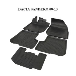 PASPAS 4D KAUÇUK ORJİNAL MODEL DACIA SANDERO 1 08-13 SİYAH 9155-001 İT