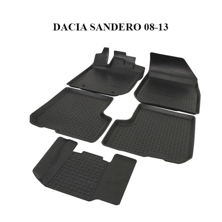 PASPAS 4D KAUÇUK ORJİNAL MODEL DACIA SANDERO 1 08-13 SİYAH 9155-001 İT