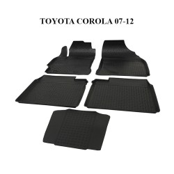 PASPAS 4D KAUÇUK ORJİNAL MODEL TOYOTA COROLLA 2007-2012 SİYAH 9158-001