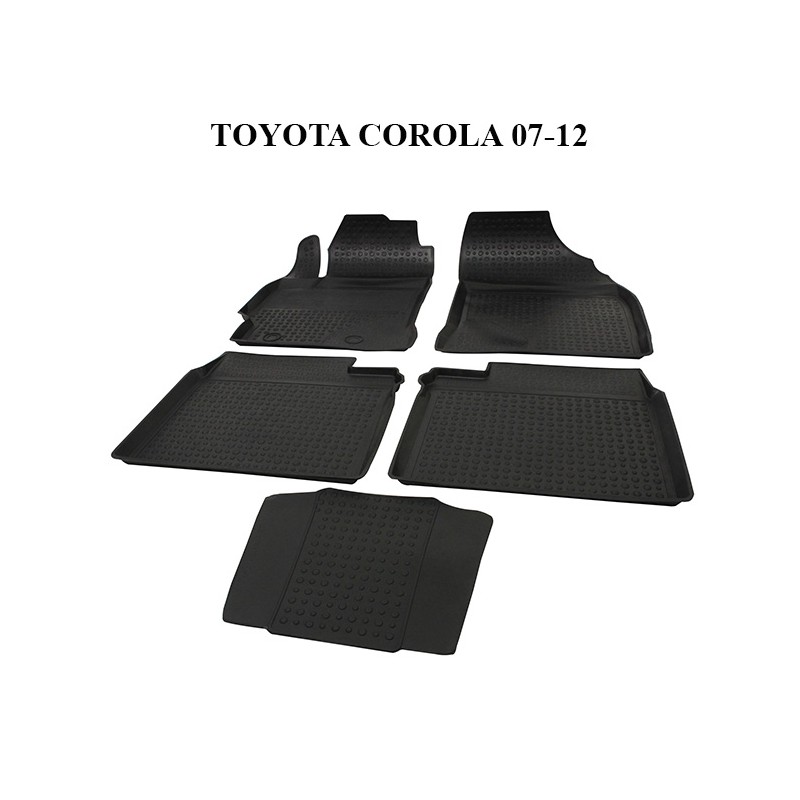 PASPAS 4D KAUÇUK ORJİNAL MODEL TOYOTA COROLLA 2007-2012 SİYAH 9158-001