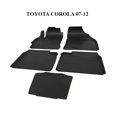 PASPAS 4D KAUÇUK ORJİNAL MODEL TOYOTA COROLLA 2007-2012 SİYAH 9158-001