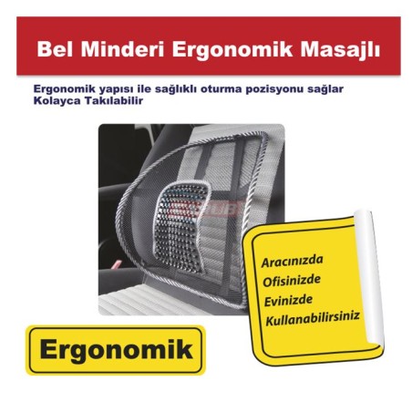 BEL DESTEĞİ FİLE + BONCUK ORTOPEDİK SİYAH 4819105 CARUB
