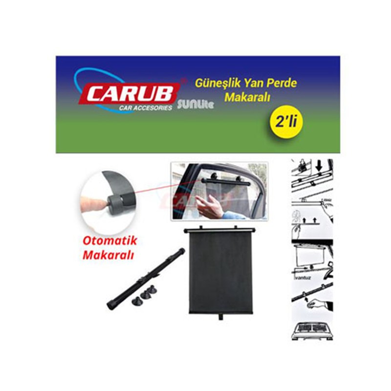 PERDE MAKARALI YAN TAKMATİK 2Lİ 34X54 4955702 CARUB