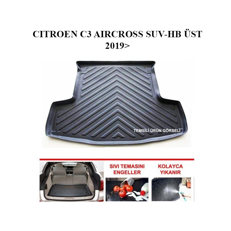 BAGAJ HAVUZU CITROEN C3 AİRCROSS ÜST BAGAJ SUV / HB SİYAH 2019 SONRASI