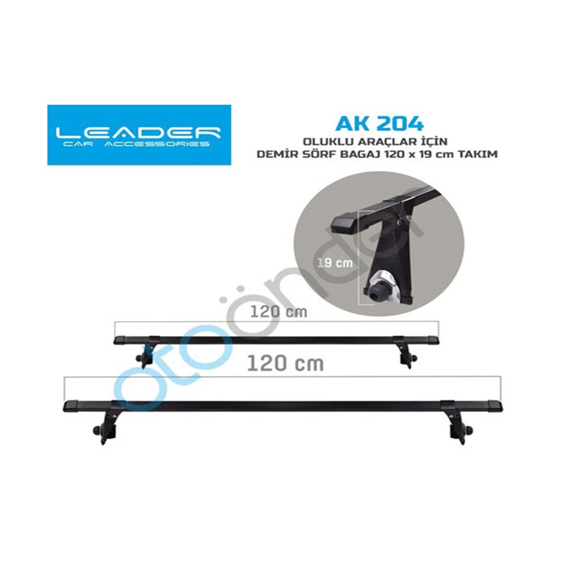BAGAJ SÖRF ATKI OLUKLU DEMİR AYAKLI METAL PROFİL AK 204 AK-204 LEADER