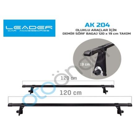 BAGAJ SÖRF ATKI OLUKLU DEMİR AYAKLI METAL PROFİL AK 204 AK-204 LEADER
