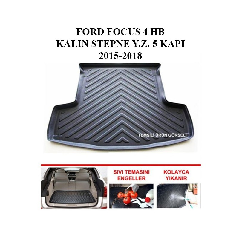 BAGAJ HAVUZU FORD FOCUS 4 HB (KALIN STEPNE) Y.Z. 5 KAPI SİYAH 2015-201